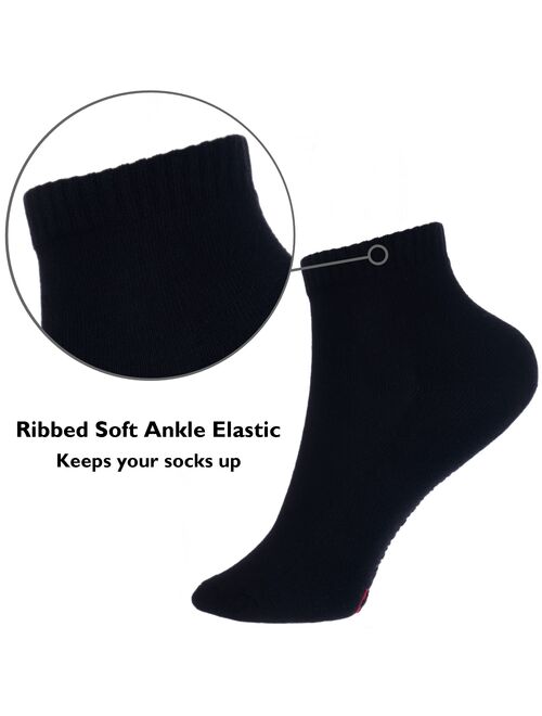 Alpine Swiss Mens 8 Pack Ankle Socks Low Cut Cotton Athletic Sock Shoe Size 6-12