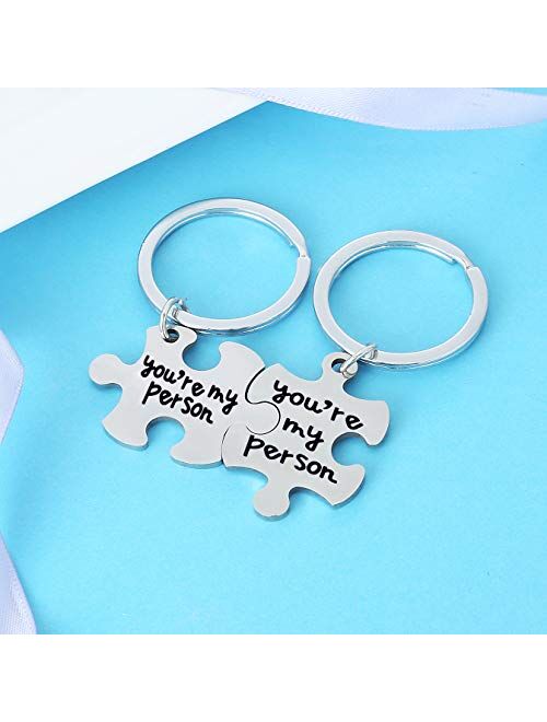 Gifts for Couples Boyfriend Girlfriend Couples Keychains for Husband Wife Valentine's Day Gift