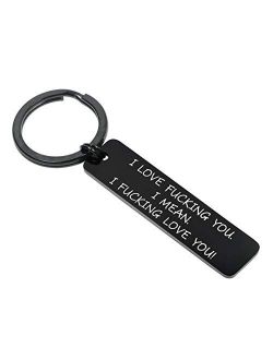 Husband Keychain Birthday Gift Funny Couple Keychains Gift from Girlfriend Wife