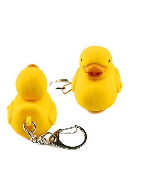 Ducky Duck Light Up LED Novelty Keychain with light