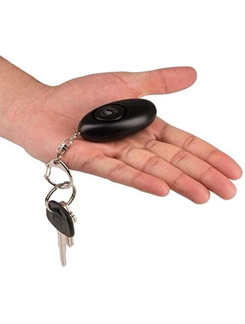 Guard Dog Security Personal Panic Alarm, Keychain With LED Light, 120 Decibels, Rubberized Body, Quick Pull Alarm