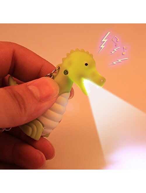 BG247 Animal Keychain with LED Light And Sound - 2-Pack
