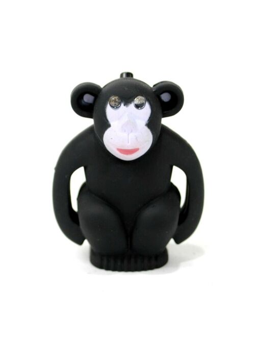 LED MONKEY KEYCHAIN with Light and Sound Cute Chimp Animal Noise Key Chain Ring