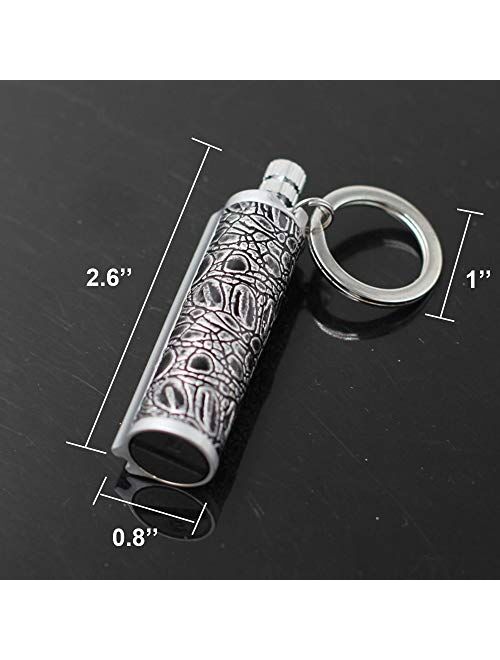 Permanent Metal Match Lighter Forever Keychain Lighter Waterproof Match EDC Emergency Matchstick Survival Flint Fire Starter (Fuel Not Included)