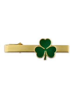 PinMart's Gold St. Patrick's Day Shamrock Clover Tie Clip Tie Bar