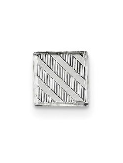 Solid 925 Sterling Silver Tie Tac (10mm x 10mm)