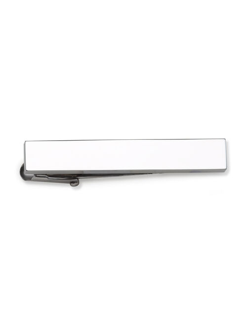 Ox and Bull Stainless Steel Polished Tie Clip