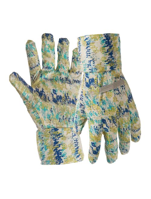 Digz 7342-26 Canvas Garden Gloves With Dots, Medium
