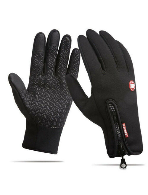 Hirigin Mens Gloves Winter Touch Screen Windproof Waterproof Outdoor Driving Antislip Gloves, Size S-XL