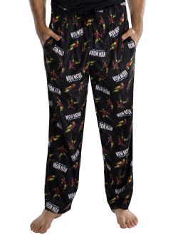 Men's Iron Man Retro Allover Print Loungewear Pajama Pants