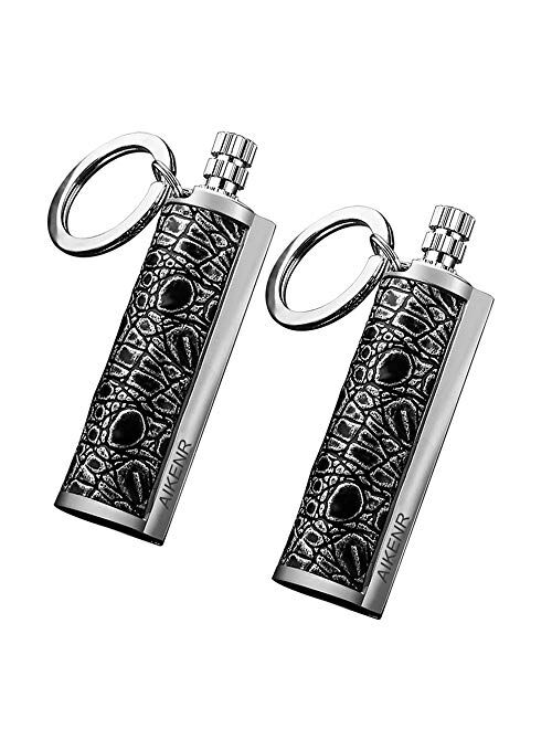 AIKENR Permanent Match, Keychain With Lighter Flint Metal Matchstick Fire Starter, Waterproof Emergency Flint Fire Starter for Outdoor Camping Survival, Great Gift