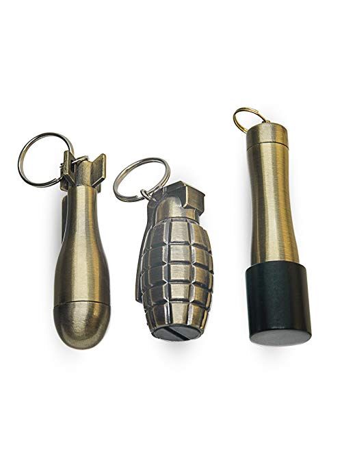 CATNON Permanent Match, Flint Fire Starter, Set of 3 Fire Starter Permanent Match, Waterproof Emergency Survival Camping Keychain With Lighter for Outdoor(No Oil)