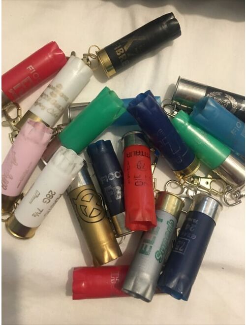 Mens / Womens Empty Cartridge Key Ring Clipper Keychain With Lighter
