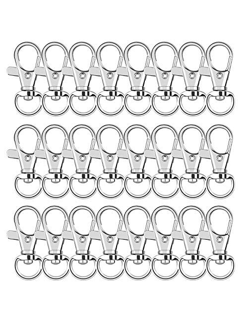 Metal Swivel Clasps Lanyard Snap Hook - 120pcs Lobster Claw Clasp for Keychain Hook Crafts