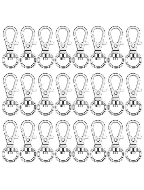 Anezus 100Pcs Key Chain Clip Hooks Swivel Lanyard Snap Hook Keychain Hooks for Lanyard Key Rings Crafting