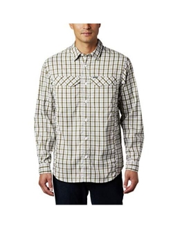Men's Silver Ridge Lite Plaid Long Sleeve Shirt, UV Sun Protection, Moisture Wicking Fabric