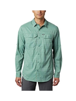 Men's Silver Ridge Lite Plaid Long Sleeve Shirt, UV Sun Protection, Moisture Wicking Fabric