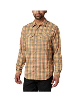 Men's Silver Ridge Lite Plaid Long Sleeve Shirt, UV Sun Protection, Moisture Wicking Fabric