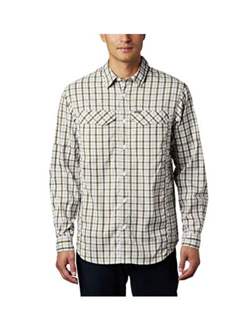 Columbia Men's Silver Ridge Lite Plaid Long Sleeve Shirt, UV Sun Protection, Moisture Wicking Fabric