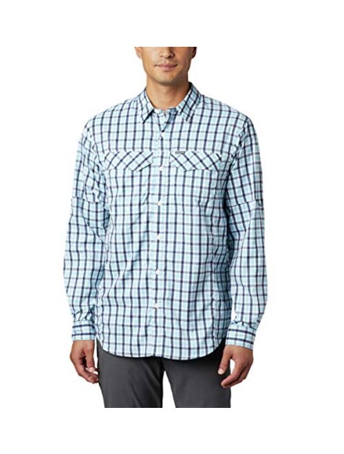 Columbia Men's Silver Ridge Lite Plaid Long Sleeve Shirt, UV Sun Protection, Moisture Wicking Fabric