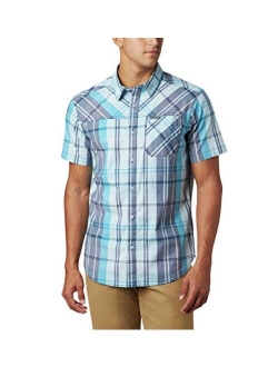 Men's Thompson Hill Yarn Dyed Short Sleeve Shirt, Cotton Blend, Comfort Stretch