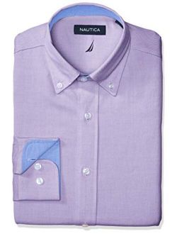 Men's Classic Fit Button Down Collar Oxford Dress Shirt