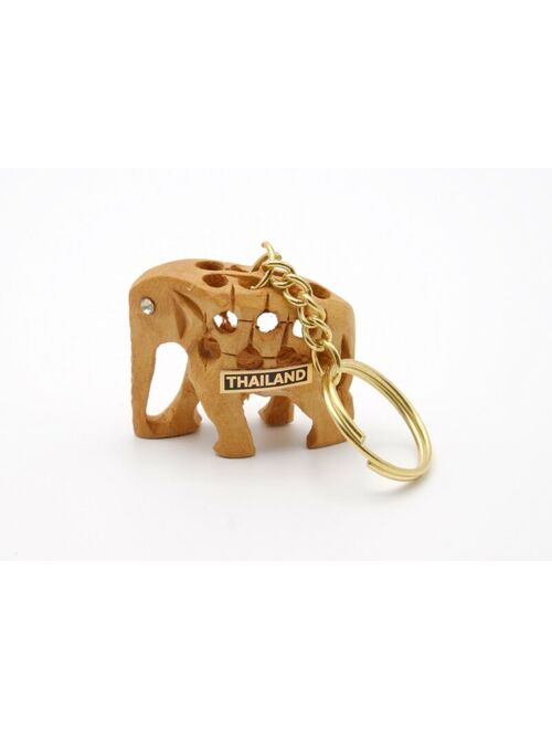 Thai Handicraft Elephant Keychain
