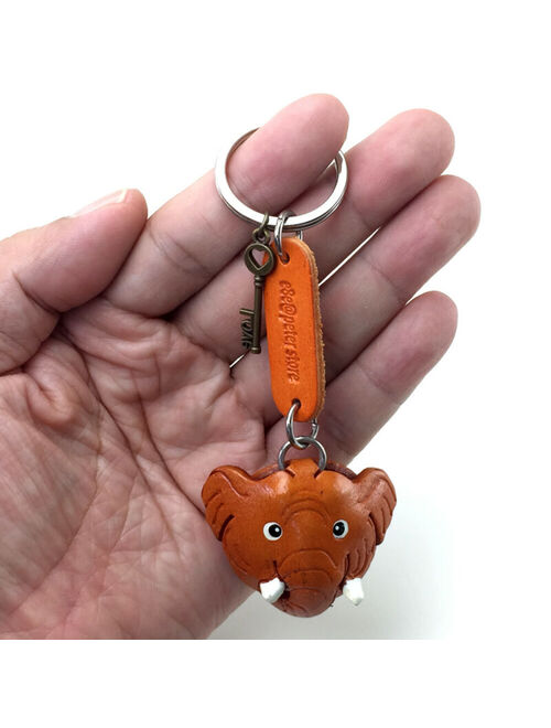 3D Animal Style Key Ring Elephant Keychain Leather Bag Belt Holder Cute Fashion