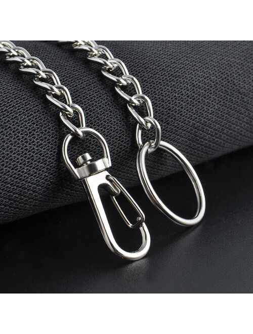 Hip Hop Metal Keychain Chain Key Wallet Belt Ring Clip Biker Jean Trucker Waist Chain