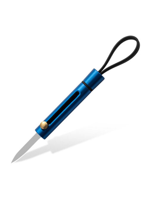 Mini Pocket Knife Keychain Pendant Metal Folding Blade Fruit Cutter Kitchen Tool