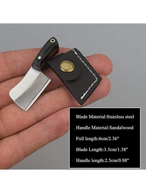 PUOSUO EDC Multi-Function Keyring Mini Pocket Knife Keychain Stainless Steel Necklace Knife