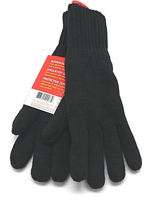 heat lockers mens black thermal gloves