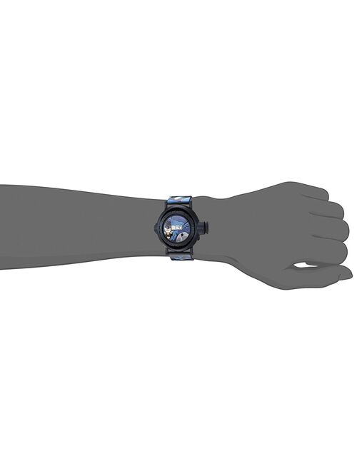 Boys' Quartz Watch with Plastic Strap, Black, 15 (Model: BAT4010AZ), Official kid's digital Batman watch By DC Comics