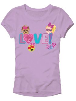 JoJo Siwa Girls Love Tee Shirt (Little Girls)