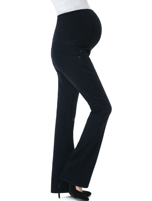 Maternity Women's Modern Boot Cut Denim Jeans - Black/Blue 32