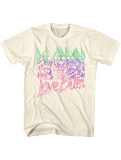 Def Leppard Love Bites Natural Adult T-Shirt