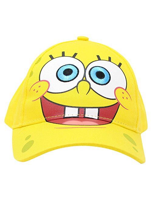 Nickelodeon Spongebob SqaurePants Yellow Adjustable Baseball Cap Unisex Toddlers, Ages 2-5
