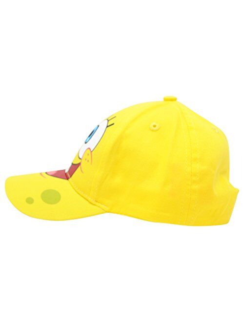 Nickelodeon Spongebob SqaurePants Yellow Adjustable Baseball Cap Unisex Toddlers, Ages 2-5