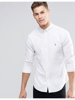 oxford shirt in slim fit white