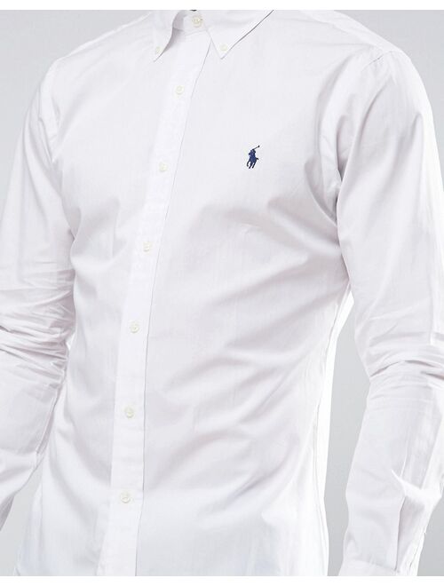 Polo Ralph Lauren poplin shirt slim fit white
