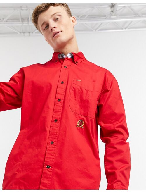 Tommy Hilfiger iconic reissue twill shirt in red