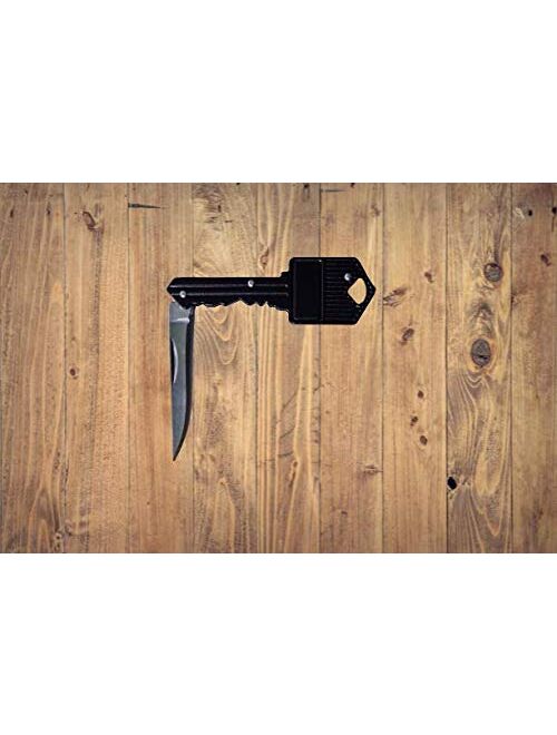 Pocket Keychain Knife Black (Black)