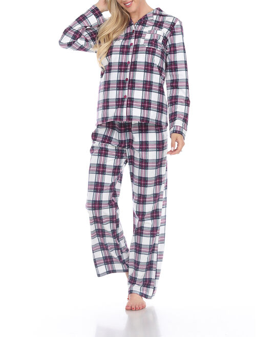 White Mark Women's Pajama Set - Extended Sizes