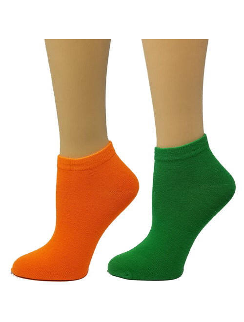 Debra Weitzner Womens Low-Cut Ankle Socks No-Show Colorful Pattern Fun Socks 12 Pair
