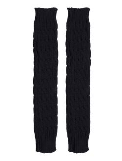 Women Winter Warm Knit High Knee Leg Warmers Crochet Leggings Boot Socks Slouch