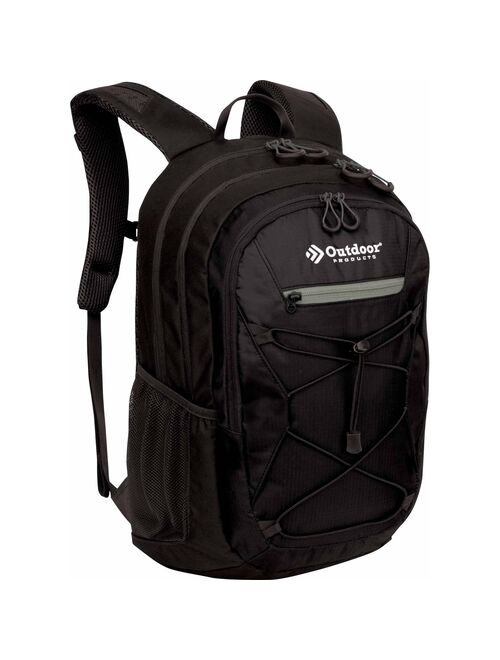Outdoor Products Odyssey 29 Ltr Backpack Multi-Use Daypack, Gray Solid Print, Black