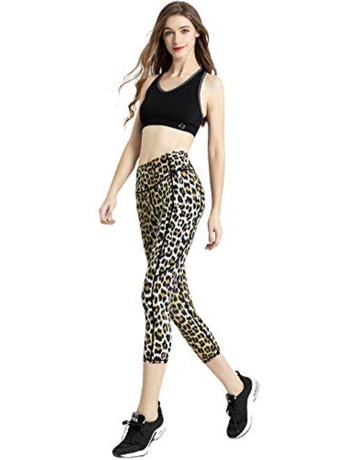 FITTIN Women's Workout Leggings with Pocket - Yoga Pants for Running Sports Fitness Gym