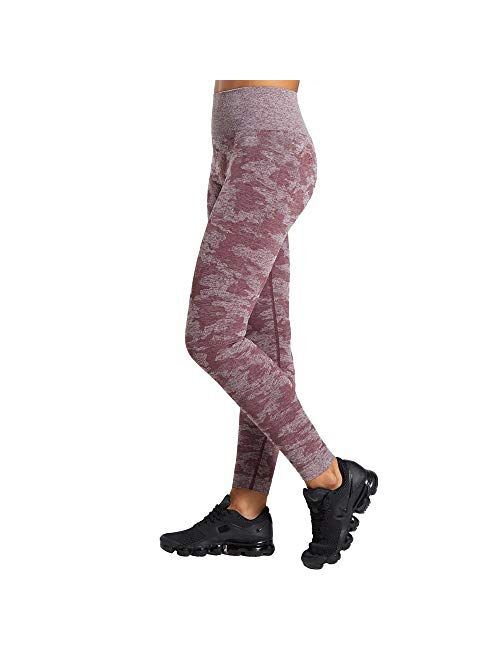 WodoWei Womens High Waisted Camo Seamless Leggings 7/8 Length Workout Yoga Pants