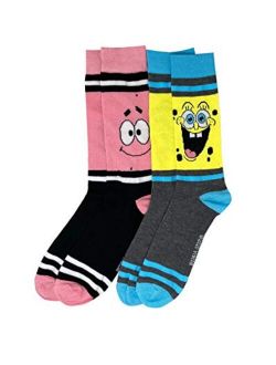 Hypnotic Hats x Spongebob Squarepants 2 Pack Casual Crew Socks