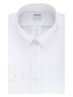 Men's TALL FIT Dress Shirt Stretch Cool FX Cooling Collar Solid (Big and Tall)